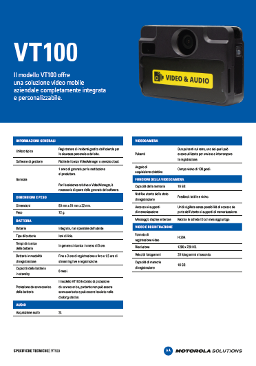 VT100 Specifiche Tecniche (ITA)