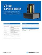 VT100 1-Port Dock Specifications